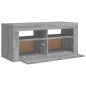 vidaXL TV-Schrank mit LED-Leuchten Grau Sonoma 90x35x40 cm vidaXL TV-Schrank mit LED-Leuchten Grau Sonoma 90x35x40 cm