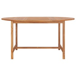 vidaXL Gartentisch 150 x 76 cm Massivholz Teak 