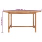 vidaXL Gartentisch 150 x 76 cm Massivholz Teak vidaXL Gartentisch 150 x 76 cm Massivholz Teak