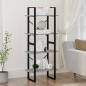 vidaXL Bücherregal 4 Fächer Grau Sonoma 60x30x140 cm Holzwerkstoff vidaXL Bücherregal 4 Fächer Grau Sonoma 60x30x140 cm Holzwerkstoff