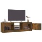 vidaXL TV-Schrank Räuchereiche 120x30x35,5 cm Holzwerkstoff vidaXL TV-Schrank Räuchereiche 120x30x35,5 cm Holzwerkstoff