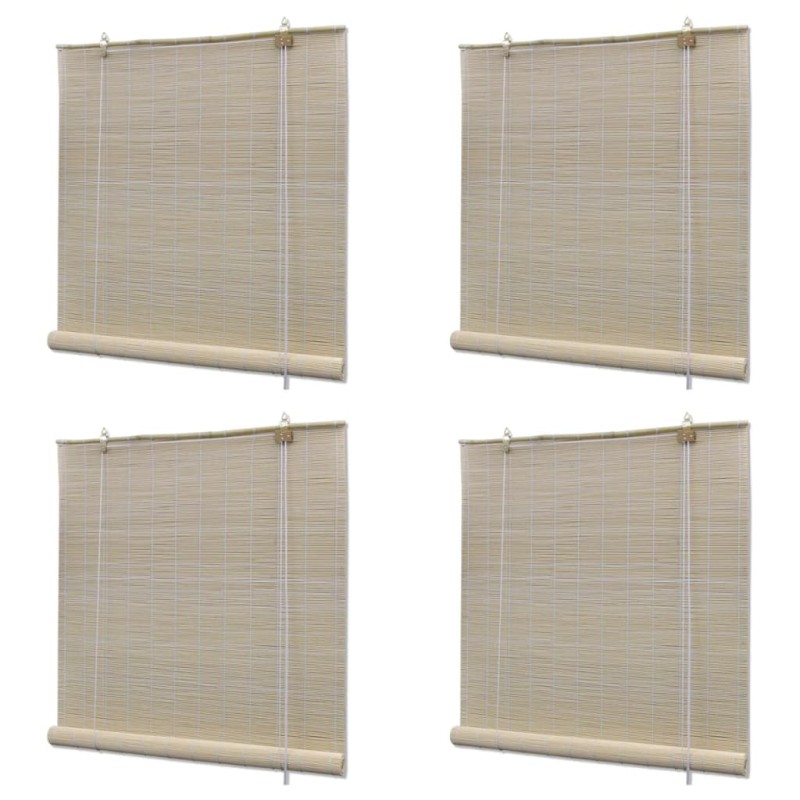 vidaXL Bambusrollos Natur 4 Stk. 120x160 cm vidaXL Bambusrollos Natur 4 Stk. 120x160 cm