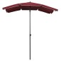 vidaXL Sonnenschirm mit Mast 200x130 cm Bordeauxrot vidaXL Sonnenschirm mit Mast 200x130 cm Bordeauxrot