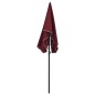 vidaXL Sonnenschirm mit Mast 200x130 cm Bordeauxrot vidaXL Sonnenschirm mit Mast 200x130 cm Bordeauxrot