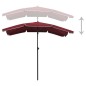vidaXL Sonnenschirm mit Mast 200x130 cm Bordeauxrot vidaXL Sonnenschirm mit Mast 200x130 cm Bordeauxrot