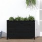 vidaXL Hochbeet Schwarz 119,5x40x78 cm Massivholz Kiefer vidaXL Hochbeet Schwarz 119,5x40x78 cm Massivholz Kiefer