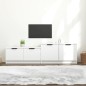 vidaXL TV-Schrank Weiß 158,5x36x45 cm Holzwerkstoff vidaXL TV-Schrank Weiß 158,5x36x45 cm Holzwerkstoff