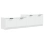 vidaXL TV-Schrank Weiß 158,5x36x45 cm Holzwerkstoff vidaXL TV-Schrank Weiß 158,5x36x45 cm Holzwerkstoff