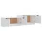 vidaXL TV-Schrank Weiß 158,5x36x45 cm Holzwerkstoff vidaXL TV-Schrank Weiß 158,5x36x45 cm Holzwerkstoff