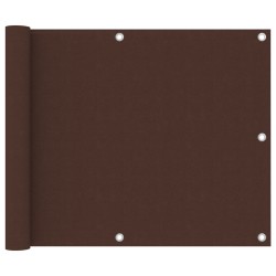 vidaXL Balkon-Sichtschutz Braun 75x600 cm Oxford-Gewebe