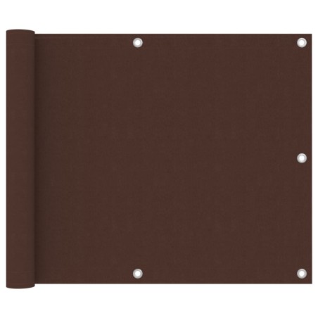 vidaXL Balkon-Sichtschutz Braun 75x600 cm Oxford-Gewebe