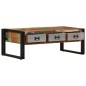 vidaXL Couchtisch mit 3 Schubladen Altholz Massiv 100x50x35 cm vidaXL Couchtisch mit 3 Schubladen Altholz Massiv 100x50x35 cm