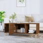vidaXL Couchtisch Braun Eichen-Optik 102x50x40 cm Holzwerkstoff vidaXL Couchtisch Braun Eichen-Optik 102x50x40 cm Holzwerkstoff
