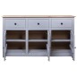 vidaXL Sideboard Grau 135x40x80 cm Kiefernholz Panama vidaXL Sideboard Grau 135x40x80 cm Kiefernholz Panama