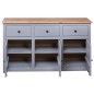 vidaXL Sideboard Grau 135x40x80 cm Kiefernholz Panama vidaXL Sideboard Grau 135x40x80 cm Kiefernholz Panama