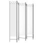 vidaXL 6-tlg. Paravent Weiß 240x220 cm Stoff vidaXL 6-tlg. Paravent Weiß 240x220 cm Stoff