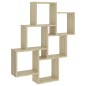 vidaXL Würfelregal Sonoma-Eiche 78x15x93 cm Holzwerkstoff vidaXL Würfelregal Sonoma-Eiche 78x15x93 cm Holzwerkstoff