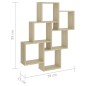 vidaXL Würfelregal Sonoma-Eiche 78x15x93 cm Holzwerkstoff vidaXL Würfelregal Sonoma-Eiche 78x15x93 cm Holzwerkstoff