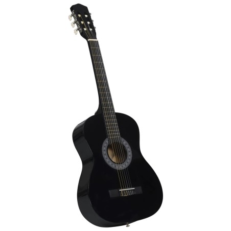 vidaXL Klassikgitarre für Anfänger und Kinder Schwarz 3/4 36"       