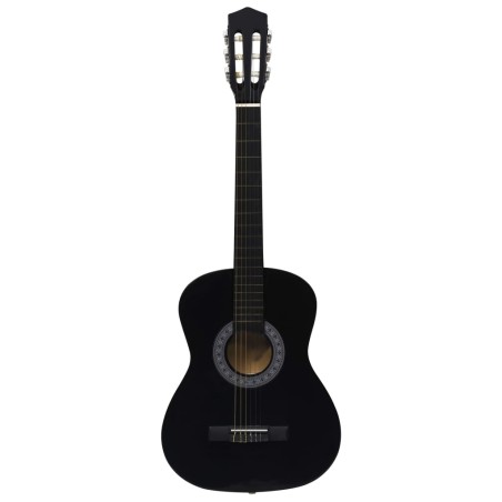 vidaXL Klassikgitarre für Anfänger und Kinder Schwarz 3/4 36"       
