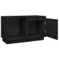 vidaXL TV-Schrank Schwarz 74x35x44 cm Massivholz Kiefer