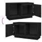 vidaXL TV-Schrank Schwarz 74x35x44 cm Massivholz Kiefer