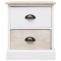 vidaXL Nachttische 2 Stk. Weiß und Natur 38×28×45 cm Paulownia-Holz vidaXL Nachttische 2 Stk. Weiß und Natur 38×28×45 cm Paulownia-Holz