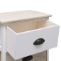 vidaXL Nachttische 2 Stk. Weiß und Natur 38×28×45 cm Paulownia-Holz vidaXL Nachttische 2 Stk. Weiß und Natur 38×28×45 cm Paulownia-Holz