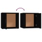 vidaXL Nachttisch Schwarz 50x39x47 cm vidaXL Nachttisch Schwarz 50x39x47 cm
