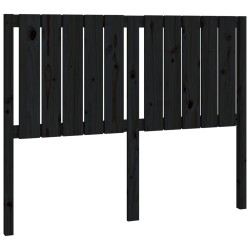 vidaXL Kopfteil Schwarz 125,5x4x100 cm Massivholz Kiefer