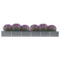 vidaXL Garten-Hochbeet Verzinkter Stahl 480x80x45 cm Grau vidaXL Garten-Hochbeet Verzinkter Stahl 480x80x45 cm Grau