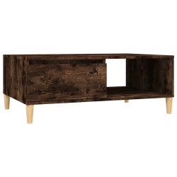 vidaXL Couchtisch Räuchereiche 90x60x35 cm Holzwerkstoff