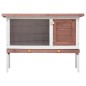 vidaXL Kaninchenstall 1 Ebene Braun Holz vidaXL Kaninchenstall 1 Ebene Braun Holz