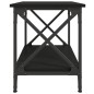 vidaXL Beistelltisch Schwarz 55x38x45 cm Holzwerkstoff vidaXL Beistelltisch Schwarz 55x38x45 cm Holzwerkstoff