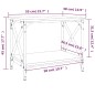 vidaXL Beistelltisch Schwarz 55x38x45 cm Holzwerkstoff vidaXL Beistelltisch Schwarz 55x38x45 cm Holzwerkstoff