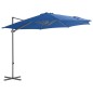 vidaXL Ampelschirm mit Stahlmast Azurblau 300 cm vidaXL Ampelschirm mit Stahlmast Azurblau 300 cm