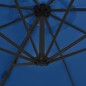 vidaXL Ampelschirm mit Stahlmast Azurblau 300 cm vidaXL Ampelschirm mit Stahlmast Azurblau 300 cm