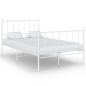 vidaXL Bett Weiß Metall 120x200 cm vidaXL Bett Weiß Metall 120x200 cm