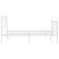 vidaXL Bett Weiß Metall 120x200 cm vidaXL Bett Weiß Metall 120x200 cm