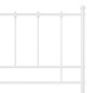 vidaXL Bett Weiß Metall 120x200 cm vidaXL Bett Weiß Metall 120x200 cm