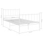 vidaXL Bett Weiß Metall 120x200 cm vidaXL Bett Weiß Metall 120x200 cm