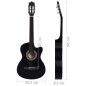 vidaXL Westerngitarre Cutaway mit 6 Saiten Schwarz 38" vidaXL Westerngitarre Cutaway mit 6 Saiten Schwarz 38"