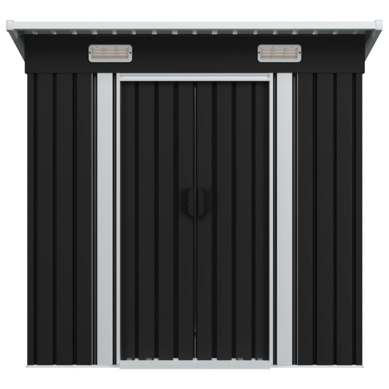 vidaXL Gartenschuppen Anthrazit Stahl vidaXL Gartenschuppen Anthrazit Stahl