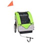 vidaXL Kinder Fahrradanhänger Grau und Grün 30 kg vidaXL Kinder Fahrradanhänger Grau und Grün 30 kg