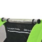 vidaXL Kinder Fahrradanhänger Grau und Grün 30 kg vidaXL Kinder Fahrradanhänger Grau und Grün 30 kg