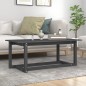 vidaXL Couchtisch Grau 110x55x45 cm Massivholz Kiefer vidaXL Couchtisch Grau 110x55x45 cm Massivholz Kiefer