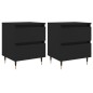 vidaXL Nachttische 2 Stk. Schwarz 40x35x50 cm Holzwerkstoff vidaXL Nachttische 2 Stk. Schwarz 40x35x50 cm Holzwerkstoff
