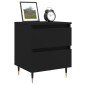 vidaXL Nachttische 2 Stk. Schwarz 40x35x50 cm Holzwerkstoff vidaXL Nachttische 2 Stk. Schwarz 40x35x50 cm Holzwerkstoff