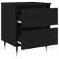 vidaXL Nachttische 2 Stk. Schwarz 40x35x50 cm Holzwerkstoff vidaXL Nachttische 2 Stk. Schwarz 40x35x50 cm Holzwerkstoff