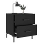 vidaXL Nachttische 2 Stk. Schwarz 40x35x47,5 cm Holzwerkstoff vidaXL Nachttische 2 Stk. Schwarz 40x35x47,5 cm Holzwerkstoff